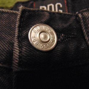 Urban Outfitters Highrise baggy black ripped jeans